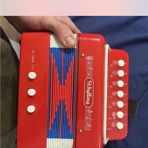 Schylling Red Accordion Toy for Kids